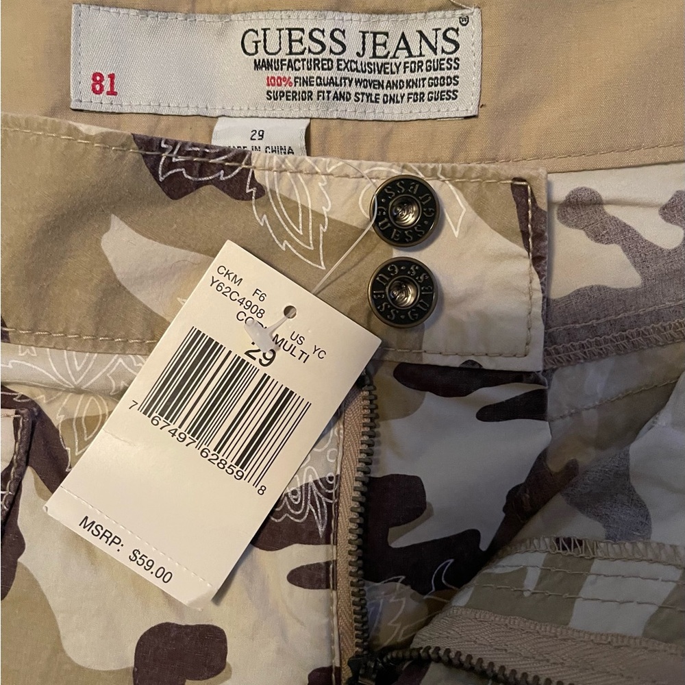 Guess Women's Camouflage Shorts - Picture 2 of 3